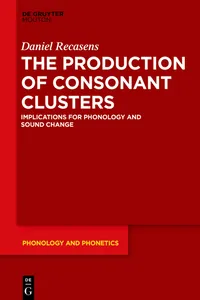 The Production of Consonant Clusters_cover