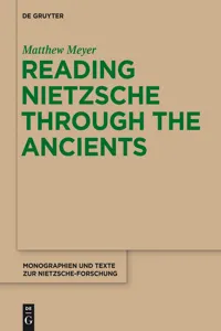 Reading Nietzsche through the Ancients_cover