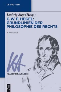 G. W. F. Hegel – Grundlinien der Philosophie des Rechts_cover