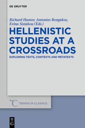 Hellenistic Studies at a Crossroads