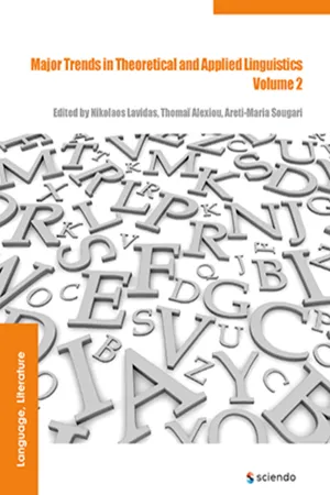 Major Trends in Theoretical and Applied Linguistics 2