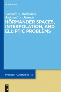 Hörmander Spaces, Interpolation, and Elliptic Problems_cover