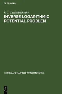 Inverse Logarithmic Potential Problem_cover