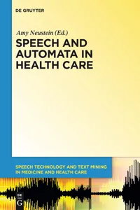 Speech and Automata in Health Care_cover