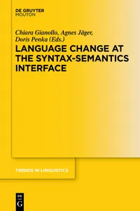 Language Change at the Syntax-Semantics Interface_cover
