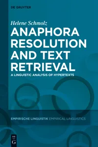 Anaphora Resolution and Text Retrieval_cover