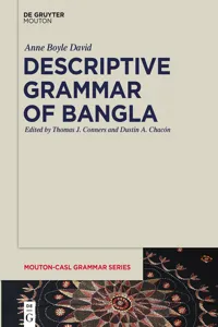 Descriptive Grammar of Bangla_cover