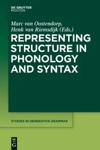 Representing Structure in Phonology and Syntax_cover