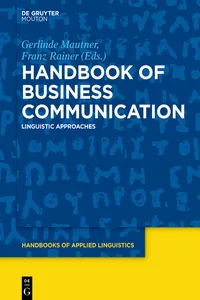 Handbook of Business Communication_cover