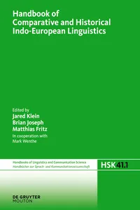 Handbook of Comparative and Historical Indo-European Linguistics_cover