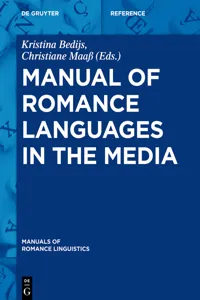 Manual of Romance Languages in the Media_cover