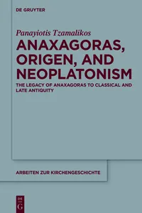 Anaxagoras, Origen, and Neoplatonism_cover