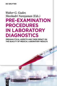Pre-Examination Procedures in Laboratory Diagnostics_cover