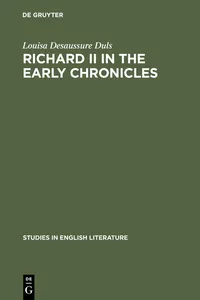 Richard II in the early chronicles_cover