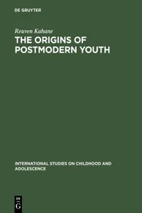 The Origins of Postmodern Youth_cover