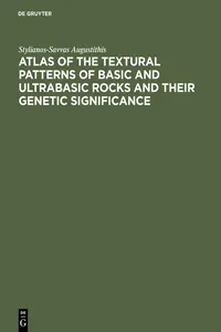 Atlas of the Textural Patterns of Basic and Ultrabasic Rocks and their Genetic Significance_cover