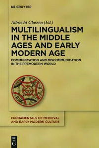 Multilingualism in the Middle Ages and Early Modern Age_cover