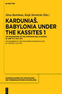 Karduniaš. Babylonia under the Kassites 1_cover