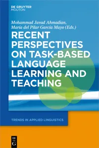 Recent Perspectives on Task-Based Language Learning and Teaching_cover