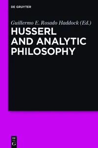 Husserl and Analytic Philosophy_cover