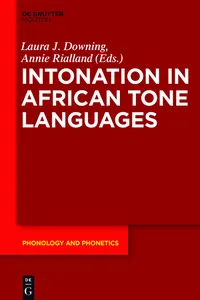 Intonation in African Tone Languages_cover