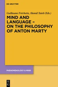 Mind and Language – On the Philosophy of Anton Marty_cover