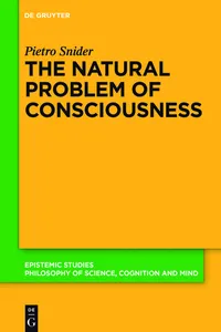 The Natural Problem of Consciousness_cover