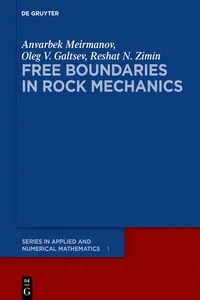 Free Boundaries in Rock Mechanics_cover