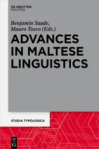 Advances in Maltese Linguistics_cover