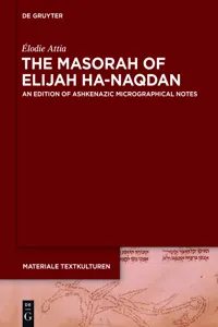 The Masorah of Elijah ha-Naqdan_cover