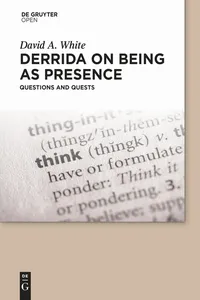 Derrida on Being as Presence_cover