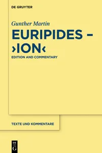 Euripides, "Ion"_cover