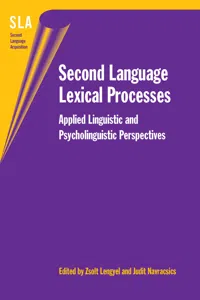 Second Language Lexical Processes_cover