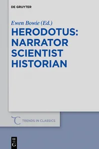 Herodotus - narrator, scientist, historian_cover