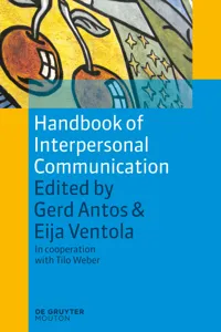 Handbook of Interpersonal Communication_cover