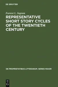Representative Short Story Cycles of the Twentieth Century_cover