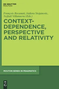 Context-Dependence, Perspective and Relativity_cover