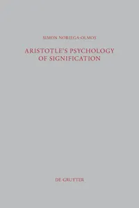 Aristotle's Psychology of Signification_cover