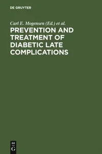 Prevention and Treatment of Diabetic Late Complications_cover