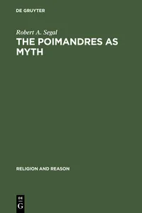 The Poimandres as Myth_cover