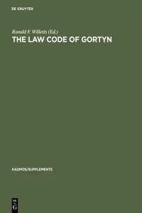 The Law Code of Gortyn_cover