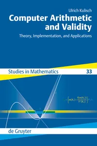 Computer Arithmetic and Validity_cover