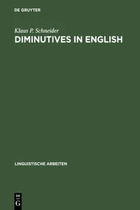 Diminutives in English_cover