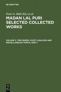 Time Series, Fuzzy Analysis and Miscellaneous Topics_cover