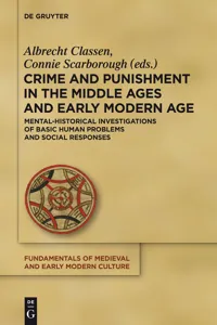 Crime and Punishment in the Middle Ages and Early Modern Age_cover