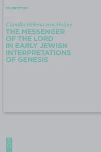 The Messenger of the Lord in Early Jewish Interpretations of Genesis_cover