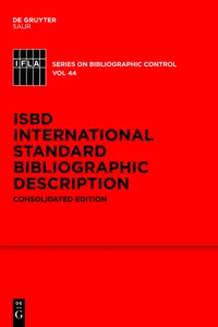 ISBD: International Standard Bibliographic Description_cover