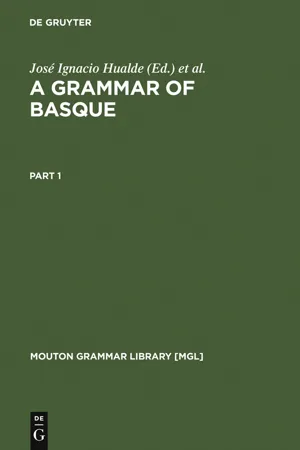 A Grammar of Basque