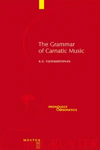 The Grammar of Carnatic Music_cover