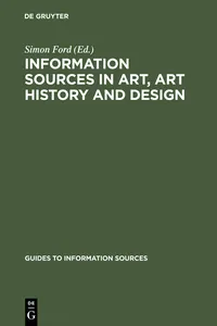 Information Sources in Art, Art History and Design_cover